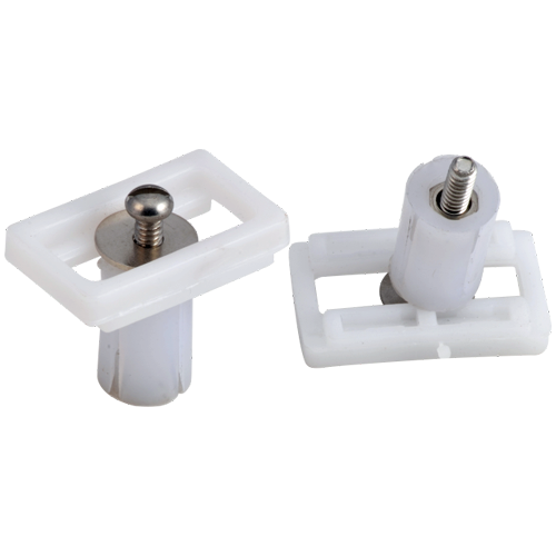 KI BATH FITTINGS Toilet Seat Cover Hinges Clamp 'L' Type PVC Spare